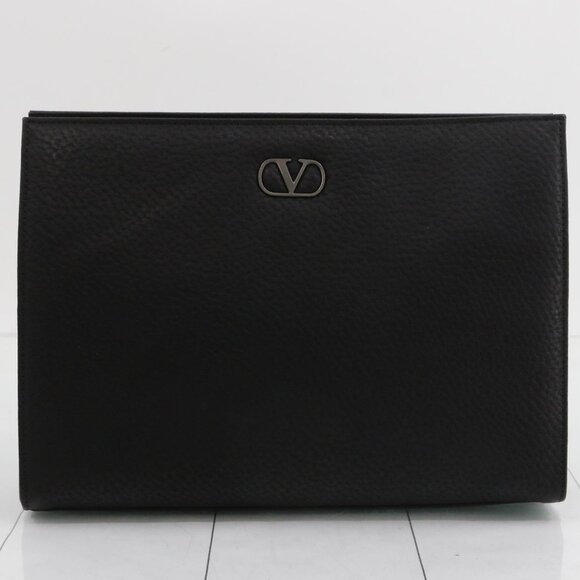 Valentino Garavani Black Clutch - Picture 1 of 14